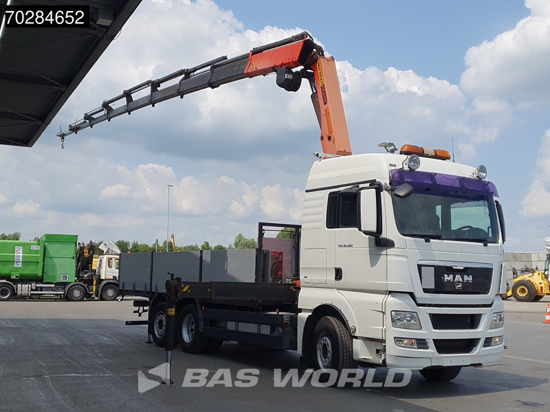 MAN TGX 26.480 TGX 6X2 Palfinger PK29002 Kran Crane 8 extensions Retarder Manual Euro 4 - Φορτηγό με ανοιχτή καρότσα, Φορτηγό με γερανό: φωτογραφία 3 MAN TGX 26.480 TGX 6X2 Palfinger PK29002 Kran Crane 8 extensions Retarder Manual Euro 4 - Φορτηγό με ανοιχτή καρότσα, Φορτηγό με γερανό: φωτογραφία 3