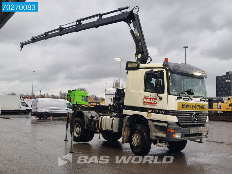 Mercedes-Benz Actros 2040 Actros 4X4 Manual 4x4 Big-Axle Full-Steel Hiab 1660-5 Kran 4x Stabilizers - Τράκτορας: φωτογραφία 3 Mercedes-Benz Actros 2040 Actros 4X4 Manual 4x4 Big-Axle Full-Steel Hiab 1660-5 Kran 4x Stabilizers - Τράκτορας: φωτογραφία 3