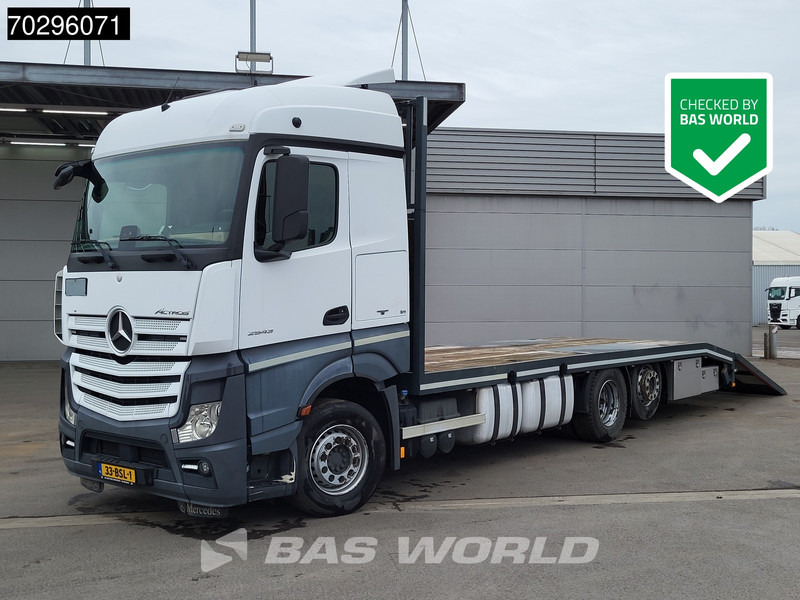 Mercedes-Benz Actros 2543 Actros 6X2 NL-Truck Machine transporter oprijwagen Retarder Lift-Axle ACC Euro 6 - Φορτηγό με ανοιχτή καρότσα: φωτογραφία 1 Mercedes-Benz Actros 2543 Actros 6X2 NL-Truck Machine transporter oprijwagen Retarder Lift-Axle ACC Euro 6 - Φορτηγό με ανοιχτή καρότσα: φωτογραφία 1
