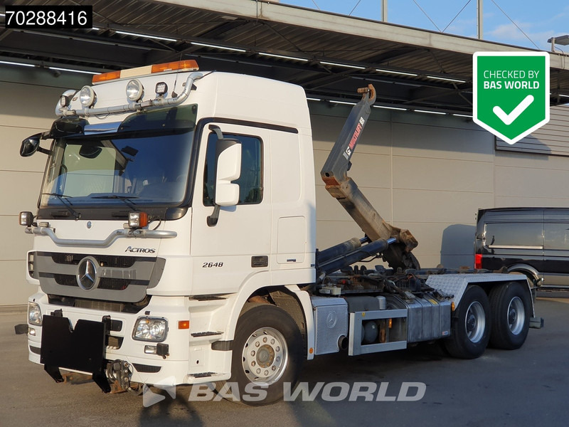 Mercedes-Benz Actros 2648 Actros 6X4 HIAB XR20SL56 Hooklift Big-Axle Automatic Euro 5 - Φορτηγό φόρτωσης γάντζου: φωτογραφία 1 Mercedes-Benz Actros 2648 Actros 6X4 HIAB XR20SL56 Hooklift Big-Axle Automatic Euro 5 - Φορτηγό φόρτωσης γάντζου: φωτογραφία 1