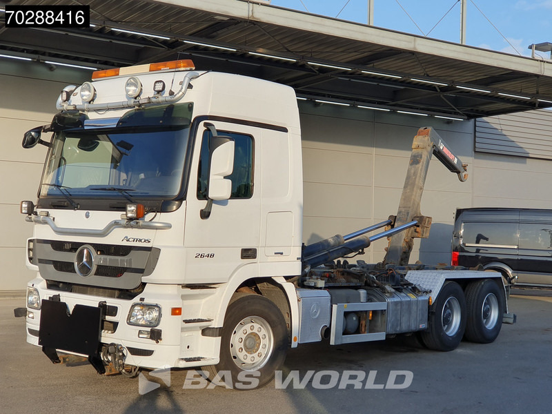 Mercedes-Benz Actros 2648 Actros 6X4 HIAB XR20SL56 Hooklift Big-Axle Automatic Euro 5 - Φορτηγό φόρτωσης γάντζου: φωτογραφία 3 Mercedes-Benz Actros 2648 Actros 6X4 HIAB XR20SL56 Hooklift Big-Axle Automatic Euro 5 - Φορτηγό φόρτωσης γάντζου: φωτογραφία 3