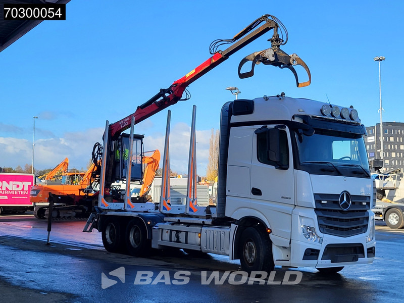Mercedes-Benz Actros 2663 Actros 6X4 Timber truck FTG V10CX.81 wood crane Big-Axle Automatic Euro 6 - Φορτηγό ξυλείας, Φορτηγό με γερανό: φωτογραφία 3 Mercedes-Benz Actros 2663 Actros 6X4 Timber truck FTG V10CX.81 wood crane Big-Axle Automatic Euro 6 - Φορτηγό ξυλείας, Φορτηγό με γερανό: φωτογραφία 3