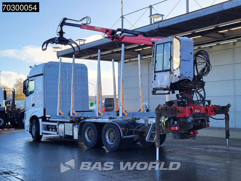 Mercedes-Benz Actros 2663 Actros 6X4 Timber truck FTG V10CX.81 wood crane Big-Axle Automatic Euro 6 - Φορτηγό ξυλείας, Φορτηγό με γερανό: φωτογραφία 2 Mercedes-Benz Actros 2663 Actros 6X4 Timber truck FTG V10CX.81 wood crane Big-Axle Automatic Euro 6 - Φορτηγό ξυλείας, Φορτηγό με γερανό: φωτογραφία 2