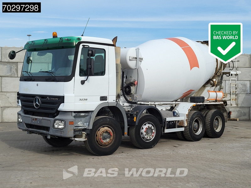 Mercedes-Benz Actros 3236 8X4 9m3 Liebherr 3-Pedals Steelsuspension Big-Axle Euro 3 - Μπετονιέρα φορτηγό: φωτογραφία 1 Mercedes-Benz Actros 3236 8X4 9m3 Liebherr 3-Pedals Steelsuspension Big-Axle Euro 3 - Μπετονιέρα φορτηγό: φωτογραφία 1