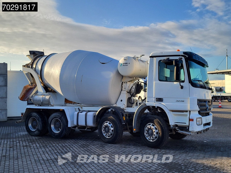 Mercedes-Benz Actros 3236 8X4 9m3 Stetter Mixer Retarder Steelsuspension Big-Axle Euro 3 - Μπετονιέρα φορτηγό: φωτογραφία 3 Mercedes-Benz Actros 3236 8X4 9m3 Stetter Mixer Retarder Steelsuspension Big-Axle Euro 3 - Μπετονιέρα φορτηγό: φωτογραφία 3
