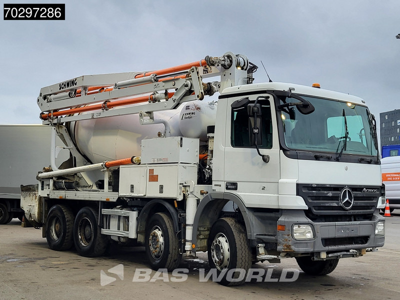 Mercedes-Benz Actros 3241 8X4 21meter Pump + 7m3 Stetter Mixer Steelsuspension Big-Axle Manual Euro 5 - Αντλία σκυροδέματος: φωτογραφία 3 Mercedes-Benz Actros 3241 8X4 21meter Pump + 7m3 Stetter Mixer Steelsuspension Big-Axle Manual Euro 5 - Αντλία σκυροδέματος: φωτογραφία 3