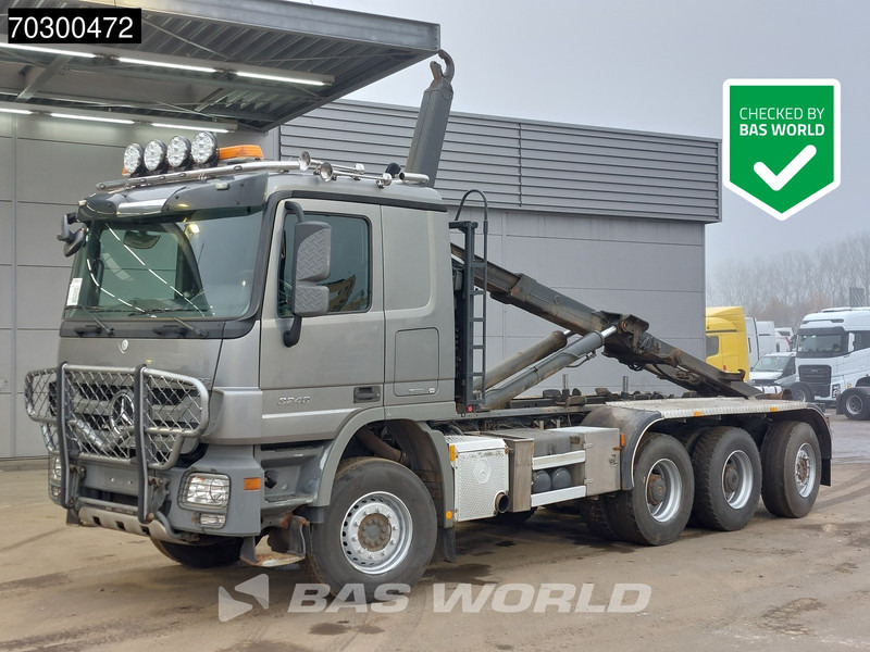 Mercedes-Benz Actros 3248 Actros 8X4 HIAB XR24SL59 Multilift Lift+steering Axle Big-Axle AUtomatic Euro 5 - Φορτηγό φόρτωσης γάντζου: φωτογραφία 1 Mercedes-Benz Actros 3248 Actros 8X4 HIAB XR24SL59 Multilift Lift+steering Axle Big-Axle AUtomatic Euro 5 - Φορτηγό φόρτωσης γάντζου: φωτογραφία 1