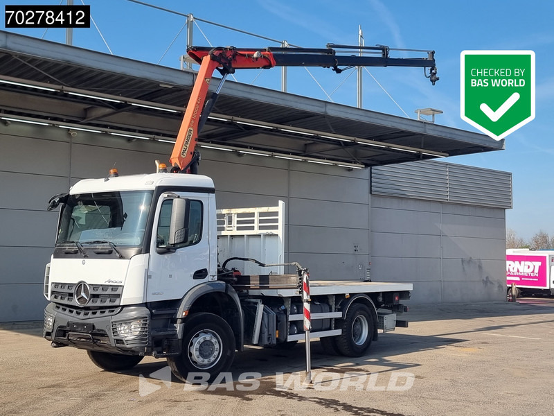 Mercedes-Benz Arocs 1830 4X2 Palfinger PK12.002 EH B Remote Full Steel Big-Axle Euro 6 - Φορτηγό με ανοιχτή καρότσα, Φορτηγό με γερανό: φωτογραφία 1 Mercedes-Benz Arocs 1830 4X2 Palfinger PK12.002 EH B Remote Full Steel Big-Axle Euro 6 - Φορτηγό με ανοιχτή καρότσα, Φορτηγό με γερανό: φωτογραφία 1