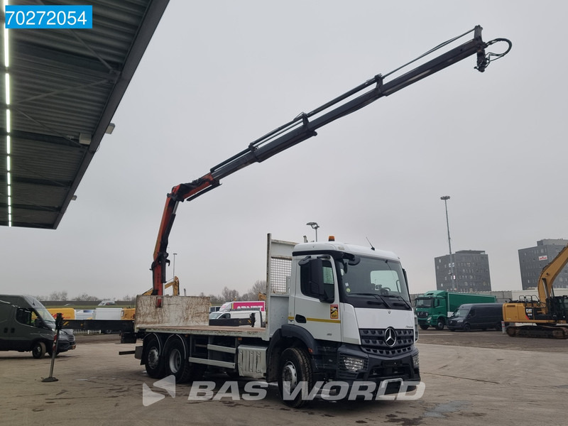 Mercedes-Benz Arocs 2536 6X2 Palfinger PK 16002 Crane Lenkasche Euro 6 - Φορτηγό με ανοιχτή καρότσα, Φορτηγό με γερανό: φωτογραφία 3 Mercedes-Benz Arocs 2536 6X2 Palfinger PK 16002 Crane Lenkasche Euro 6 - Φορτηγό με ανοιχτή καρότσα, Φορτηγό με γερανό: φωτογραφία 3