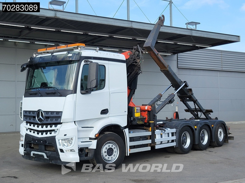 Mercedes-Benz Arocs 3245 Actros 8X4 Palfinger PK22002 EH Crane 17tons hooklift Big-Axle Lift+Lenkachse Navi Euro 6 - Φορτηγό φόρτωσης γάντζου, Φορτηγό με γερανό: φωτογραφία 5 Mercedes-Benz Arocs 3245 Actros 8X4 Palfinger PK22002 EH Crane 17tons hooklift Big-Axle Lift+Lenkachse Navi Euro 6 - Φορτηγό φόρτωσης γάντζου, Φορτηγό με γερανό: φωτογραφία 5