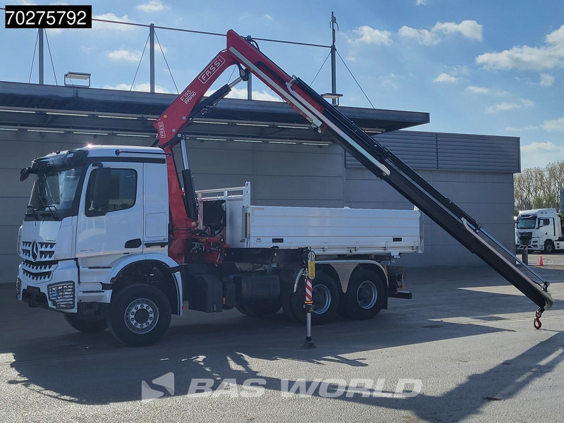 Mercedes-Benz Arocs 3348 6X4 Fasi F195A.2.24 Kran 3 sided tipper 9m3 Big-Axle Navi Euro 6 - Φορτηγό ανατρεπόμενο, Φορτηγό με γερανό: φωτογραφία 3 Mercedes-Benz Arocs 3348 6X4 Fasi F195A.2.24 Kran 3 sided tipper 9m3 Big-Axle Navi Euro 6 - Φορτηγό ανατρεπόμενο, Φορτηγό με γερανό: φωτογραφία 3
