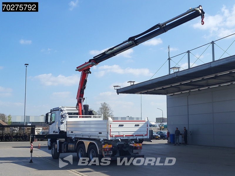 Mercedes-Benz Arocs 3348 6X4 Fasi F195A.2.24 Kran 3 sided tipper 9m3 Big-Axle Navi Euro 6 - Φορτηγό ανατρεπόμενο, Φορτηγό με γερανό: φωτογραφία 2 Mercedes-Benz Arocs 3348 6X4 Fasi F195A.2.24 Kran 3 sided tipper 9m3 Big-Axle Navi Euro 6 - Φορτηγό ανατρεπόμενο, Φορτηγό με γερανό: φωτογραφία 2