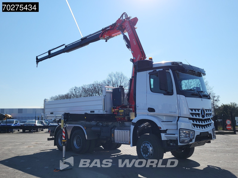 Mercedes-Benz Arocs 3348 6X6 Fassi F255A.2.24 xe-dynamic Kran Dreiseitenkipper Navi Euro 6 - Φορτηγό ανατρεπόμενο, Φορτηγό με γερανό: φωτογραφία 3 Mercedes-Benz Arocs 3348 6X6 Fassi F255A.2.24 xe-dynamic Kran Dreiseitenkipper Navi Euro 6 - Φορτηγό ανατρεπόμενο, Φορτηγό με γερανό: φωτογραφία 3
