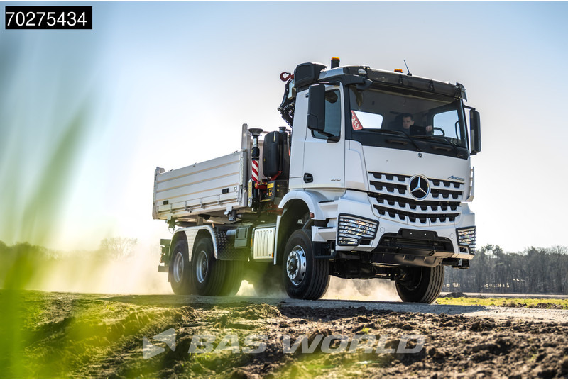 Mercedes-Benz Arocs 3348 6X6 Fassi F255A.2.24 xe-dynamic Kran Dreiseitenkipper Navi Euro 6 - Φορτηγό ανατρεπόμενο, Φορτηγό με γερανό: φωτογραφία 5 Mercedes-Benz Arocs 3348 6X6 Fassi F255A.2.24 xe-dynamic Kran Dreiseitenkipper Navi Euro 6 - Φορτηγό ανατρεπόμενο, Φορτηγό με γερανό: φωτογραφία 5