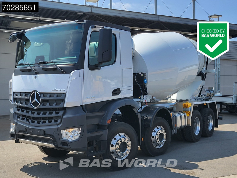 Mercedes-Benz Arocs 3743 8X4 NEW! 10m3 Mixer Big-Axle Steelsuspension Automatic Euro 6 - Μπετονιέρα φορτηγό: φωτογραφία 1 Mercedes-Benz Arocs 3743 8X4 NEW! 10m3 Mixer Big-Axle Steelsuspension Automatic Euro 6 - Μπετονιέρα φορτηγό: φωτογραφία 1