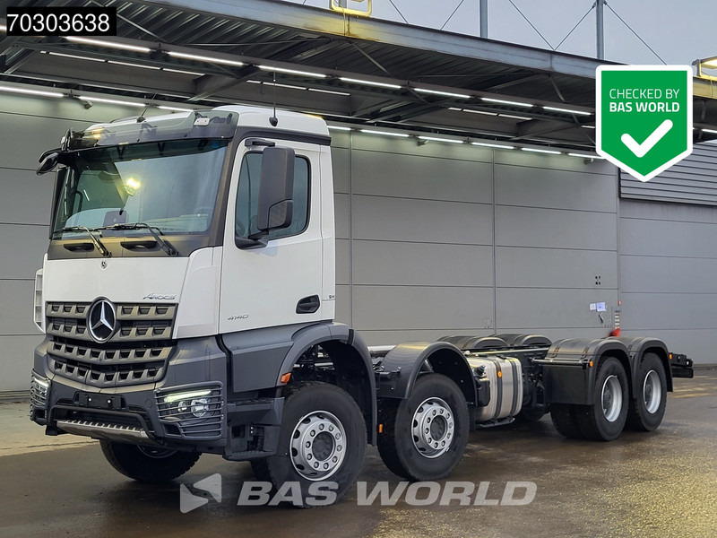 Mercedes-Benz Arocs 4140 8X4 NEW! Chassis Automatic Steelsuspension Euro 5 - Φορτηγό σασί: φωτογραφία 1 Mercedes-Benz Arocs 4140 8X4 NEW! Chassis Automatic Steelsuspension Euro 5 - Φορτηγό σασί: φωτογραφία 1