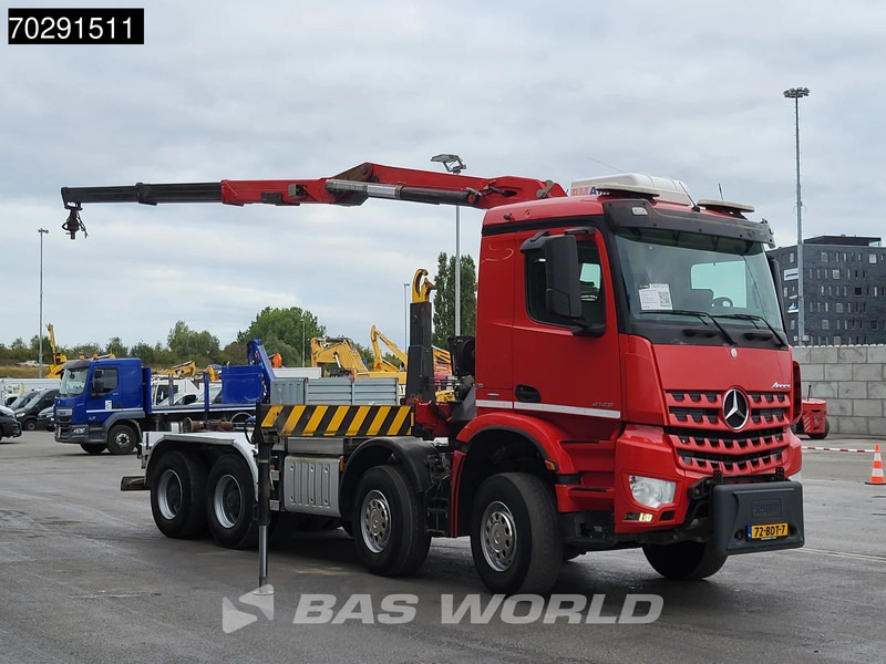 Mercedes-Benz Arocs 4145 8X4 NL-Truck HMF RCL 5300 Crane Hyva 26-51-S Hooklift Steelsuspension Big-Axle Automatic Euro 6 - Φορτηγό φόρτωσης γάντζου, Φορτηγό με γερανό: φωτογραφία 5 Mercedes-Benz Arocs 4145 8X4 NL-Truck HMF RCL 5300 Crane Hyva 26-51-S Hooklift Steelsuspension Big-Axle Automatic Euro 6 - Φορτηγό φόρτωσης γάντζου, Φορτηγό με γερανό: φωτογραφία 5