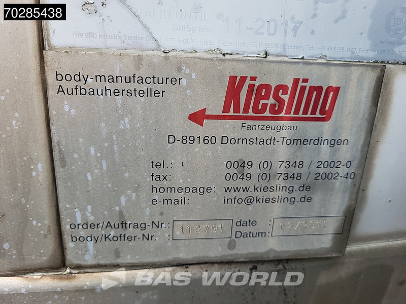 Φορτηγό ψυγείο Mercedes-Benz Axor 1833 4X2 Thermo-King T-1200R Manual 2000kg Ladebordwand Euro 5: φωτογραφία 17