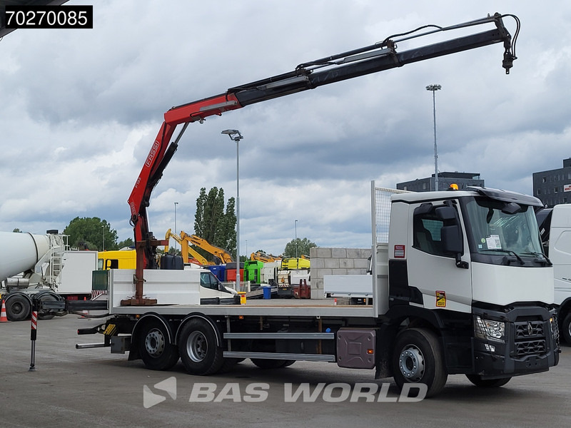 Renault C 380 6X2 Fassi F155A.0.23 E-ACTIVE Remote Control Euro 6 - Φορτηγό με ανοιχτή καρότσα, Φορτηγό με γερανό: φωτογραφία 3 Renault C 380 6X2 Fassi F155A.0.23 E-ACTIVE Remote Control Euro 6 - Φορτηγό με ανοιχτή καρότσα, Φορτηγό με γερανό: φωτογραφία 3