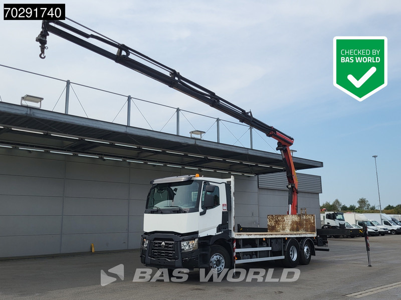 Renault C 380 6X2 Palfinger PK 22002 EH Crane Optibrake Euro 6 - Φορτηγό με ανοιχτή καρότσα, Φορτηγό με γερανό: φωτογραφία 1 Renault C 380 6X2 Palfinger PK 22002 EH Crane Optibrake Euro 6 - Φορτηγό με ανοιχτή καρότσα, Φορτηγό με γερανό: φωτογραφία 1