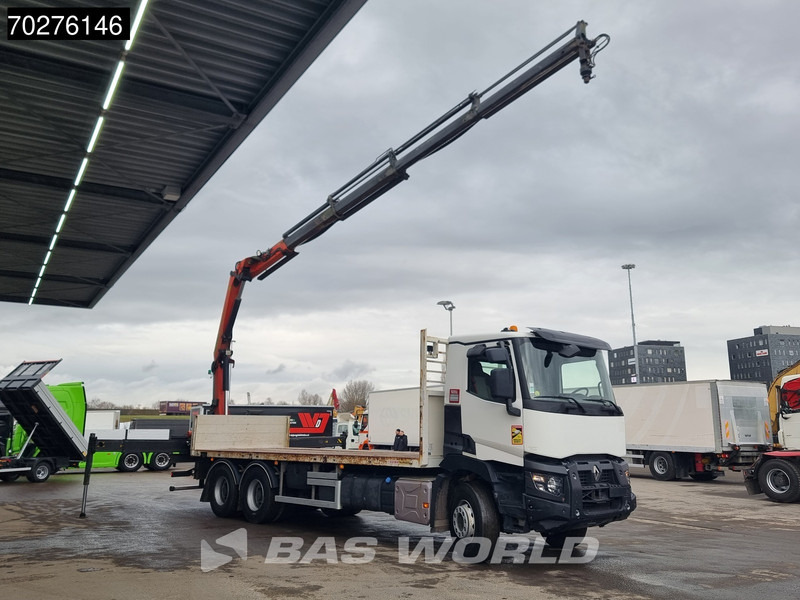 Renault C 380 6X4 Palfinger PK18002-EH C Remote Retarder Euro 6 - Φορτηγό με ανοιχτή καρότσα, Φορτηγό με γερανό: φωτογραφία 3 Renault C 380 6X4 Palfinger PK18002-EH C Remote Retarder Euro 6 - Φορτηγό με ανοιχτή καρότσα, Φορτηγό με γερανό: φωτογραφία 3