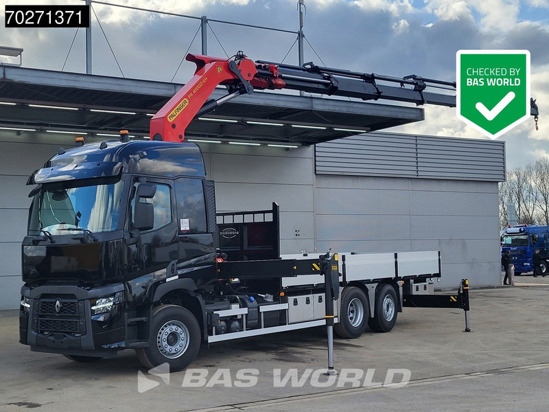 Renault C 480 6X2 NEW! Palfinger PK41002 EH Crane Kran ACC Euro 6 - Φορτηγό με ανοιχτή καρότσα, Φορτηγό με γερανό: φωτογραφία 1 Renault C 480 6X2 NEW! Palfinger PK41002 EH Crane Kran ACC Euro 6 - Φορτηγό με ανοιχτή καρότσα, Φορτηγό με γερανό: φωτογραφία 1