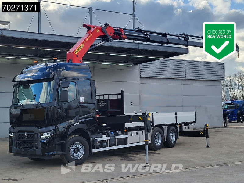 Renault C 480 6X2 NEW! Palfinger PK41002 EH Crane Kran ACC Euro 6 - Φορτηγό με ανοιχτή καρότσα, Φορτηγό με γερανό: φωτογραφία 1 Renault C 480 6X2 NEW! Palfinger PK41002 EH Crane Kran ACC Euro 6 - Φορτηγό με ανοιχτή καρότσα, Φορτηγό με γερανό: φωτογραφία 1