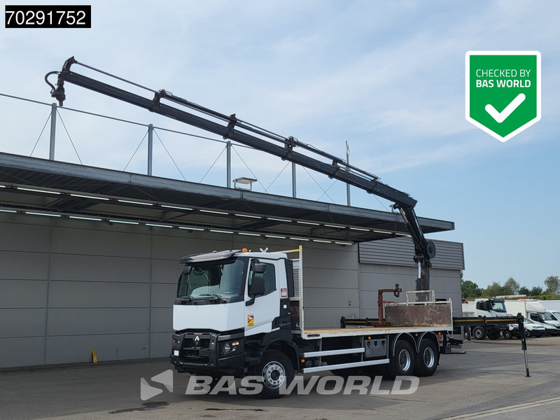 Renault K 380 6X4 HIAB X-HIDUO 188 E-5 Crane Steelsuspension Big-Axle Automatic Euro 6 - Φορτηγό με ανοιχτή καρότσα, Φορτηγό με γερανό: φωτογραφία 1 Renault K 380 6X4 HIAB X-HIDUO 188 E-5 Crane Steelsuspension Big-Axle Automatic Euro 6 - Φορτηγό με ανοιχτή καρότσα, Φορτηγό με γερανό: φωτογραφία 1