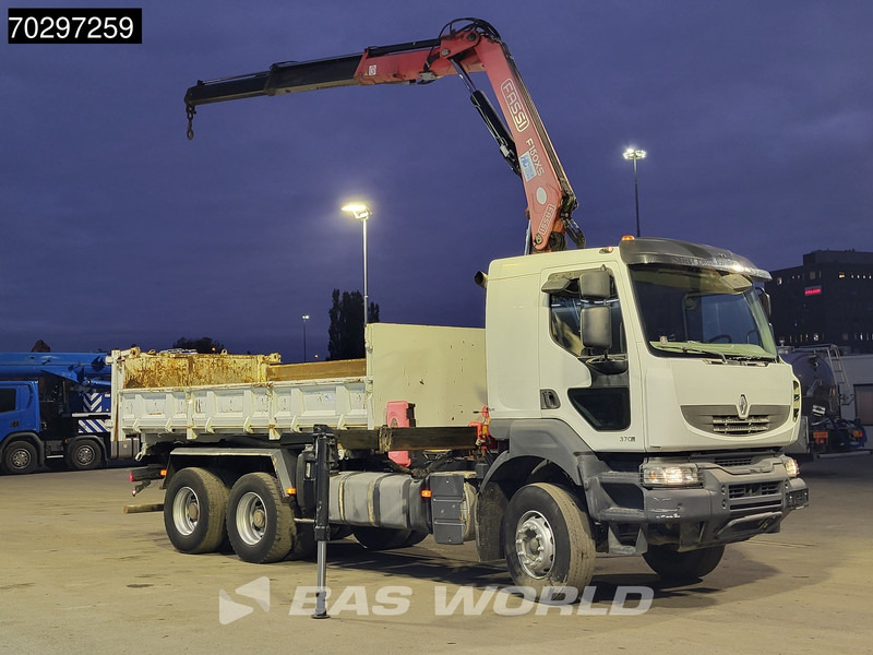 Renault Kerax 370 Kerax 6X4 Fassi F150AXS.22 Crane 10m3 2-side tipper Big-Axle Steelsuspension Manual - Φορτηγό ανατρεπόμενο, Φορτηγό με γερανό: φωτογραφία 3 Renault Kerax 370 Kerax 6X4 Fassi F150AXS.22 Crane 10m3 2-side tipper Big-Axle Steelsuspension Manual - Φορτηγό ανατρεπόμενο, Φορτηγό με γερανό: φωτογραφία 3