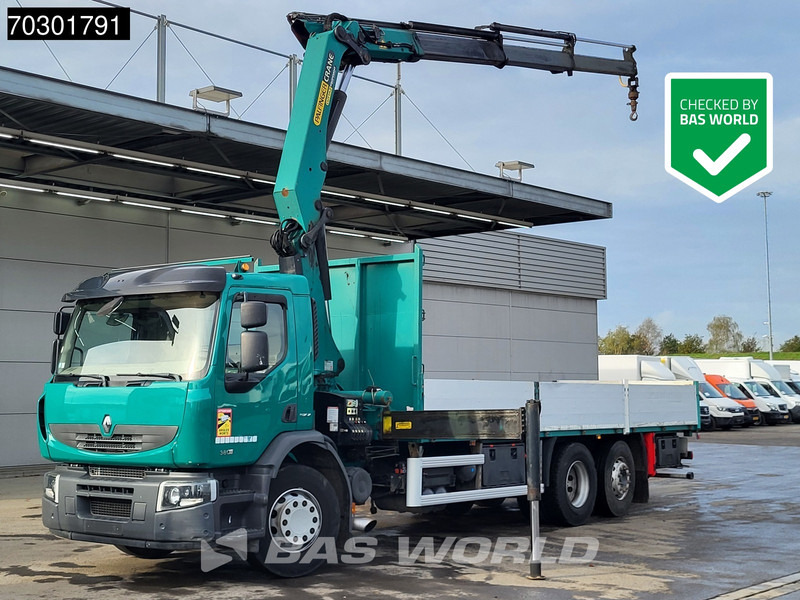 Renault Premium 380 6X2 Palfinger PK20002 Crane Kran Lift+Steering Axle Air suspension Euro 5 - Φορτηγό με ανοιχτή καρότσα, Φορτηγό με γερανό: φωτογραφία 1 Renault Premium 380 6X2 Palfinger PK20002 Crane Kran Lift+Steering Axle Air suspension Euro 5 - Φορτηγό με ανοιχτή καρότσα, Φορτηγό με γερανό: φωτογραφία 1