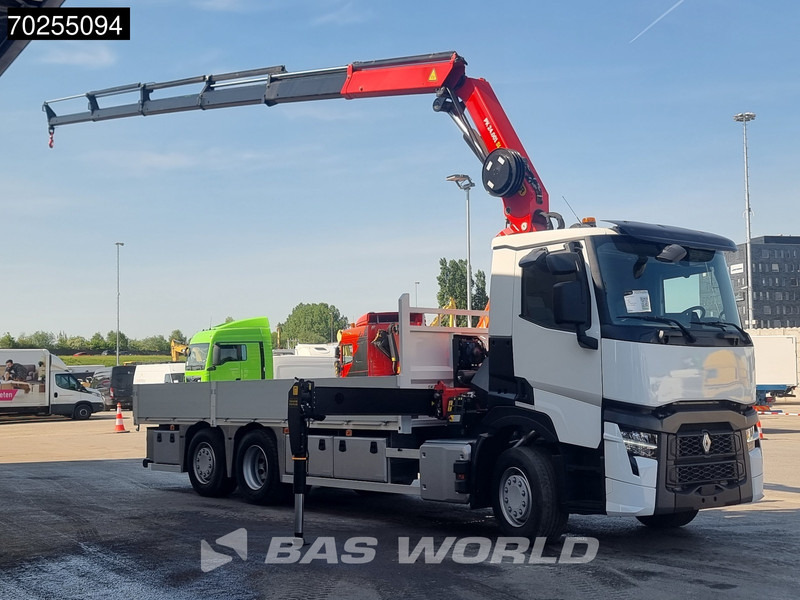 Renault T 440 6X2 Palfinger PK24.001 SLD Kran Crane Lift+Lenkasche Euro 6 - Φορτηγό με ανοιχτή καρότσα, Φορτηγό με γερανό: φωτογραφία 2 Renault T 440 6X2 Palfinger PK24.001 SLD Kran Crane Lift+Lenkasche Euro 6 - Φορτηγό με ανοιχτή καρότσα, Φορτηγό με γερανό: φωτογραφία 2