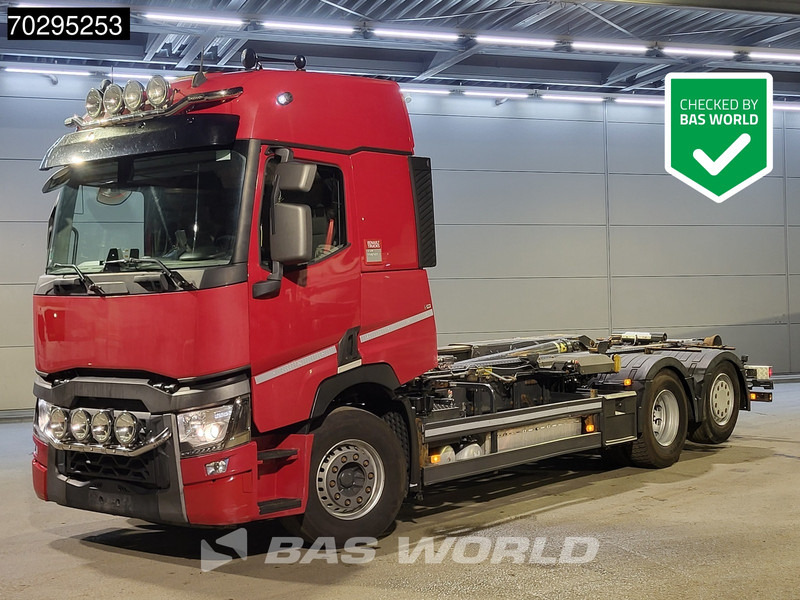 Renault T 520 6X2 21Ton Meiller RS 21.70 Retarder Lift+Steering-Axle Automatic ACC Euro 6 - Φορτηγό φόρτωσης γάντζου: φωτογραφία 1 Renault T 520 6X2 21Ton Meiller RS 21.70 Retarder Lift+Steering-Axle Automatic ACC Euro 6 - Φορτηγό φόρτωσης γάντζου: φωτογραφία 1