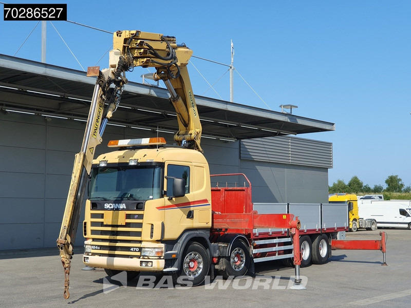 Scania 124G 470 8X4 Palfinger PK45000 C4 Crane Kran Fly-Jib Manual Steering Axle Euro 3 - Φορτηγό με ανοιχτή καρότσα, Φορτηγό με γερανό: φωτογραφία 5 Scania 124G 470 8X4 Palfinger PK45000 C4 Crane Kran Fly-Jib Manual Steering Axle Euro 3 - Φορτηγό με ανοιχτή καρότσα, Φορτηγό με γερανό: φωτογραφία 5