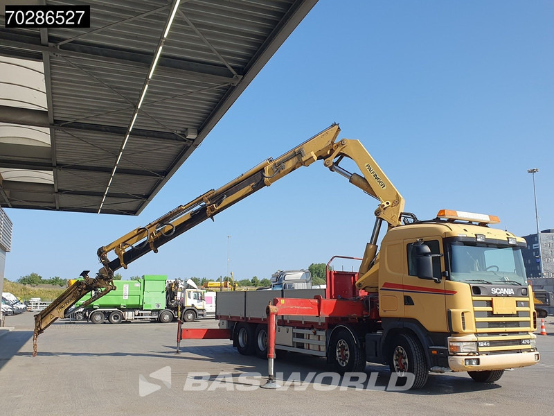 Scania 124G 470 8X4 Palfinger PK45000 C4 Crane Kran Fly-Jib Manual Steering Axle Euro 3 - Φορτηγό με ανοιχτή καρότσα, Φορτηγό με γερανό: φωτογραφία 3 Scania 124G 470 8X4 Palfinger PK45000 C4 Crane Kran Fly-Jib Manual Steering Axle Euro 3 - Φορτηγό με ανοιχτή καρότσα, Φορτηγό με γερανό: φωτογραφία 3