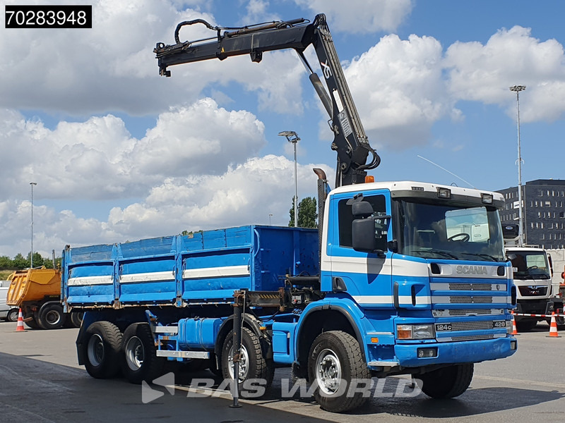 Scania G420 8X4 15m3 tipper Hiab 144 Crane Steelsuspension Manual Big-Axle Euro 3 - Φορτηγό ανατρεπόμενο, Φορτηγό με γερανό: φωτογραφία 3 Scania G420 8X4 15m3 tipper Hiab 144 Crane Steelsuspension Manual Big-Axle Euro 3 - Φορτηγό ανατρεπόμενο, Φορτηγό με γερανό: φωτογραφία 3