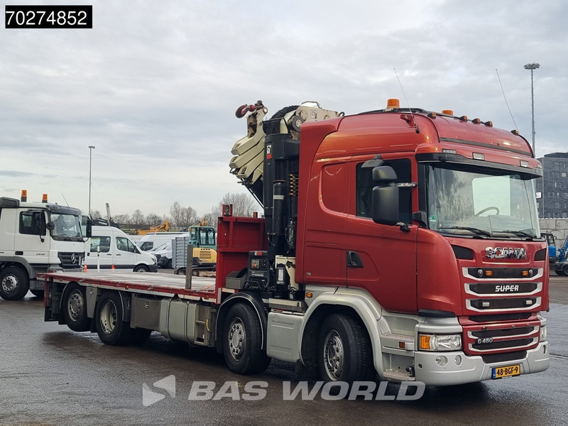 Μίσθωση Scania G450 8X2 NL-Truck Hiab X-HIPRO 1058EP-6 Kran Front stab Retarder Euro 6 Scania G450 8X2 NL-Truck Hiab X-HIPRO 1058EP-6 Kran Front stab Retarder Euro 6: φωτογραφία 14