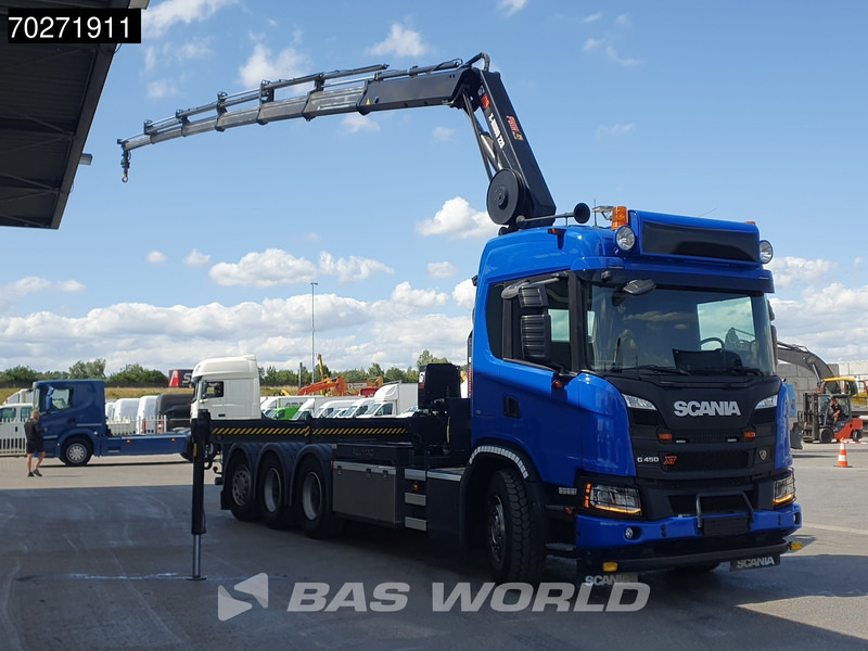 Scania G450 8X4 HIAB X-Hiduo 228 E-6 Crane + 18t Multilift Big-Axle Lift+Lenkachse Euro 6 - Φορτηγό φόρτωσης γάντζου, Φορτηγό με γερανό: φωτογραφία 3 Scania G450 8X4 HIAB X-Hiduo 228 E-6 Crane + 18t Multilift Big-Axle Lift+Lenkachse Euro 6 - Φορτηγό φόρτωσης γάντζου, Φορτηγό με γερανό: φωτογραφία 3
