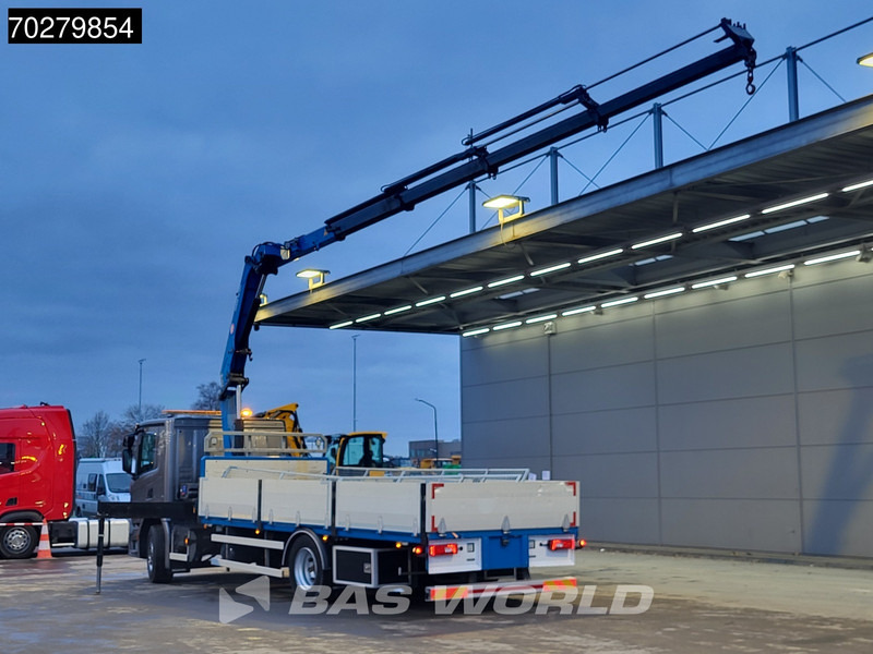 Φορτηγό με ανοιχτή καρότσα, Φορτηγό με γερανό Scania P280 4X2 HMF 1420K-RC Kran Crane Leather seats Automatic Euro 6: φωτογραφία 6