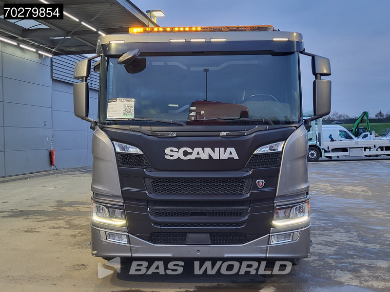 Φορτηγό με ανοιχτή καρότσα, Φορτηγό με γερανό Scania P280 4X2 HMF 1420K-RC Kran Crane Leather seats Automatic Euro 6: φωτογραφία 18