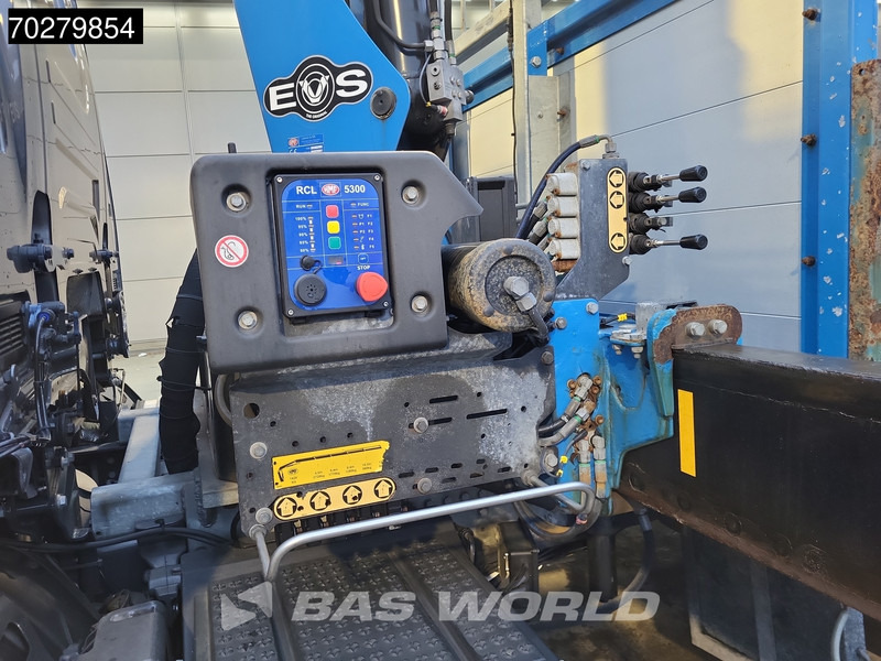 Φορτηγό με ανοιχτή καρότσα, Φορτηγό με γερανό Scania P280 4X2 HMF 1420K-RC Kran Crane Leather seats Automatic Euro 6: φωτογραφία 15