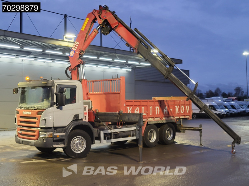 Scania P340 6X4 HMF 4220 K6 Crane Winch Tipper Full Steel Manual Gearbox - Φορτηγό ανατρεπόμενο, Φορτηγό με γερανό: φωτογραφία 3 Scania P340 6X4 HMF 4220 K6 Crane Winch Tipper Full Steel Manual Gearbox - Φορτηγό ανατρεπόμενο, Φορτηγό με γερανό: φωτογραφία 3