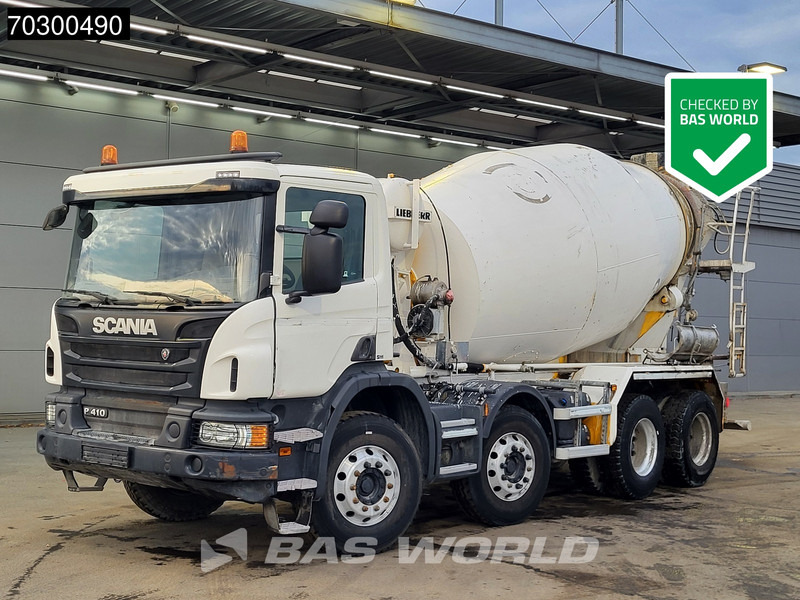 Scania P410 8X4 9m3 Liebherr HTM 904 FL mixer Steelsuspension Automatic Euro 6 - Μπετονιέρα φορτηγό: φωτογραφία 1 Scania P410 8X4 9m3 Liebherr HTM 904 FL mixer Steelsuspension Automatic Euro 6 - Μπετονιέρα φορτηγό: φωτογραφία 1