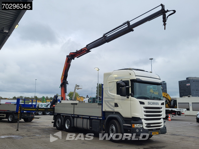 Scania R410 R 6X2 NL-Truck Palfinger PK22002-EH Crane Kran Lift+Steering-Axle Euro 6 - Φορτηγό με ανοιχτή καρότσα, Φορτηγό με γερανό: φωτογραφία 3 Scania R410 R 6X2 NL-Truck Palfinger PK22002-EH Crane Kran Lift+Steering-Axle Euro 6 - Φορτηγό με ανοιχτή καρότσα, Φορτηγό με γερανό: φωτογραφία 3