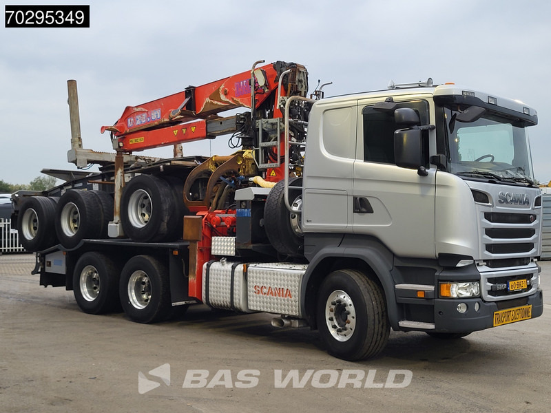 Scania R580 R 6X4 NL-Truck Diebolt D28.81 Kran Crane Holztransport + Dolly Retarder Euro 6 - Φορτηγό ξυλείας, Φορτηγό με γερανό: φωτογραφία 3 Scania R580 R 6X4 NL-Truck Diebolt D28.81 Kran Crane Holztransport + Dolly Retarder Euro 6 - Φορτηγό ξυλείας, Φορτηγό με γερανό: φωτογραφία 3