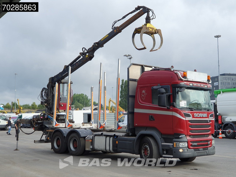 Scania R730 R 6X4 HIAB F108S 79 Crane Retarder Xenon BigAxle Loglift Automatic ACC Euro 6 - Φορτηγό ξυλείας, Φορτηγό με γερανό: φωτογραφία 3 Scania R730 R 6X4 HIAB F108S 79 Crane Retarder Xenon BigAxle Loglift Automatic ACC Euro 6 - Φορτηγό ξυλείας, Φορτηγό με γερανό: φωτογραφία 3