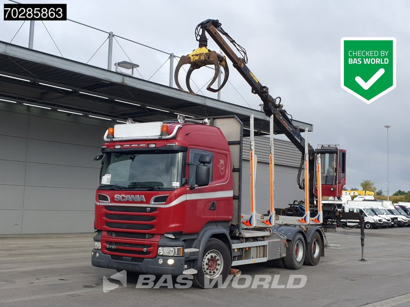 Scania R730 R 6X4 HIAB F108S 79 Crane Retarder Xenon BigAxle Loglift Automatic ACC Euro 6 - Φορτηγό ξυλείας, Φορτηγό με γερανό: φωτογραφία 1 Scania R730 R 6X4 HIAB F108S 79 Crane Retarder Xenon BigAxle Loglift Automatic ACC Euro 6 - Φορτηγό ξυλείας, Φορτηγό με γερανό: φωτογραφία 1