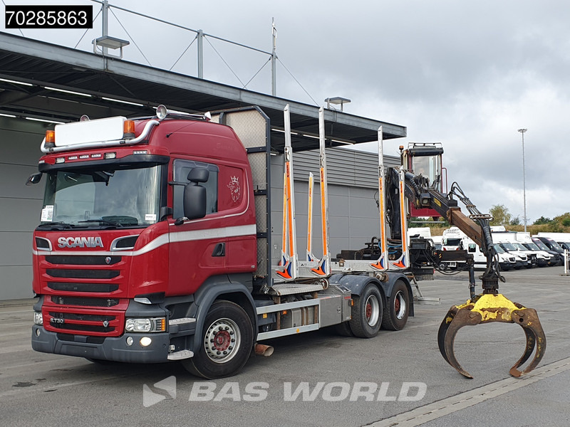 Scania R730 R 6X4 HIAB F108S 79 Crane Retarder Xenon BigAxle Loglift Automatic ACC Euro 6 - Φορτηγό ξυλείας, Φορτηγό με γερανό: φωτογραφία 5 Scania R730 R 6X4 HIAB F108S 79 Crane Retarder Xenon BigAxle Loglift Automatic ACC Euro 6 - Φορτηγό ξυλείας, Φορτηγό με γερανό: φωτογραφία 5