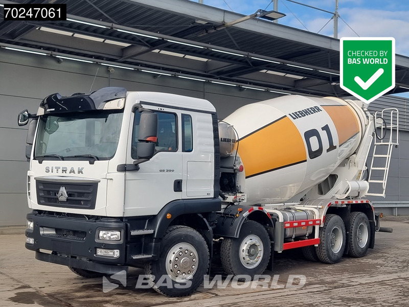 Sitrak G5 350 8X4 NEW! 8m3 Liebherr Mixer Big-Axle Steel Suspension - Μπετονιέρα φορτηγό: φωτογραφία 1 Sitrak G5 350 8X4 NEW! 8m3 Liebherr Mixer Big-Axle Steel Suspension - Μπετονιέρα φορτηγό: φωτογραφία 1