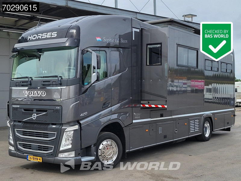 Volvo FH 420 FH 4X2 NL-Truck STX Horse truck + Living 4 Horses Navi ACC Euro 6 - Φορτηγό μεταφοράς αλόγων: φωτογραφία 1 Volvo FH 420 FH 4X2 NL-Truck STX Horse truck + Living 4 Horses Navi ACC Euro 6 - Φορτηγό μεταφοράς αλόγων: φωτογραφία 1