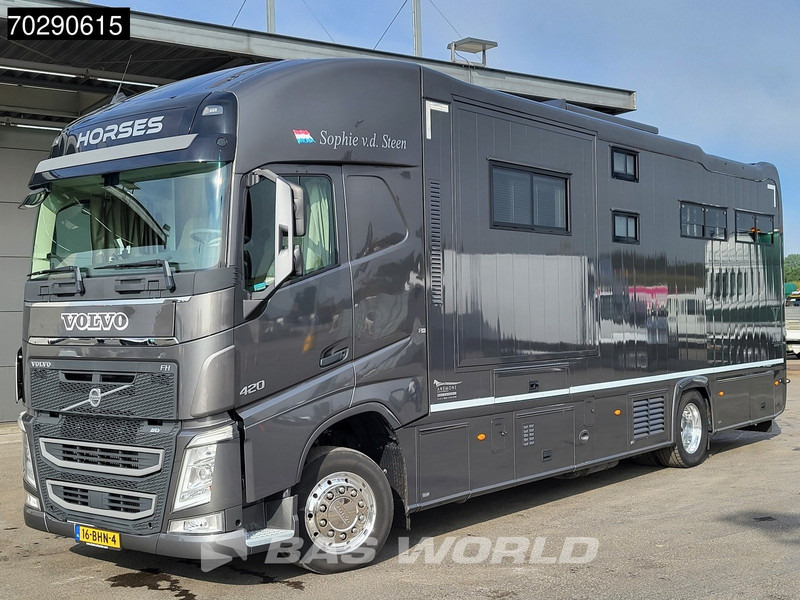 Φορτηγό μεταφοράς αλόγων Volvo FH 420 FH 4X2 NL-Truck STX Horse truck + Living 4 Horses Navi ACC Euro 6: φωτογραφία 8
